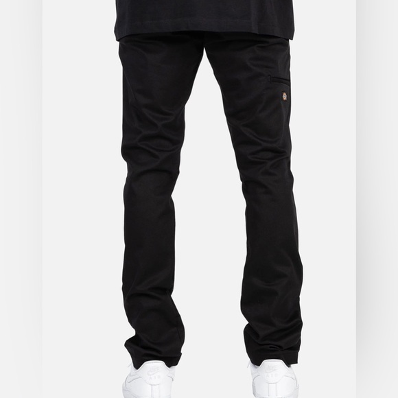 MENS DICKIES SKINNY STRAIGHT DOUBLE KNEE WORK PANTS - Picture 3 of 7